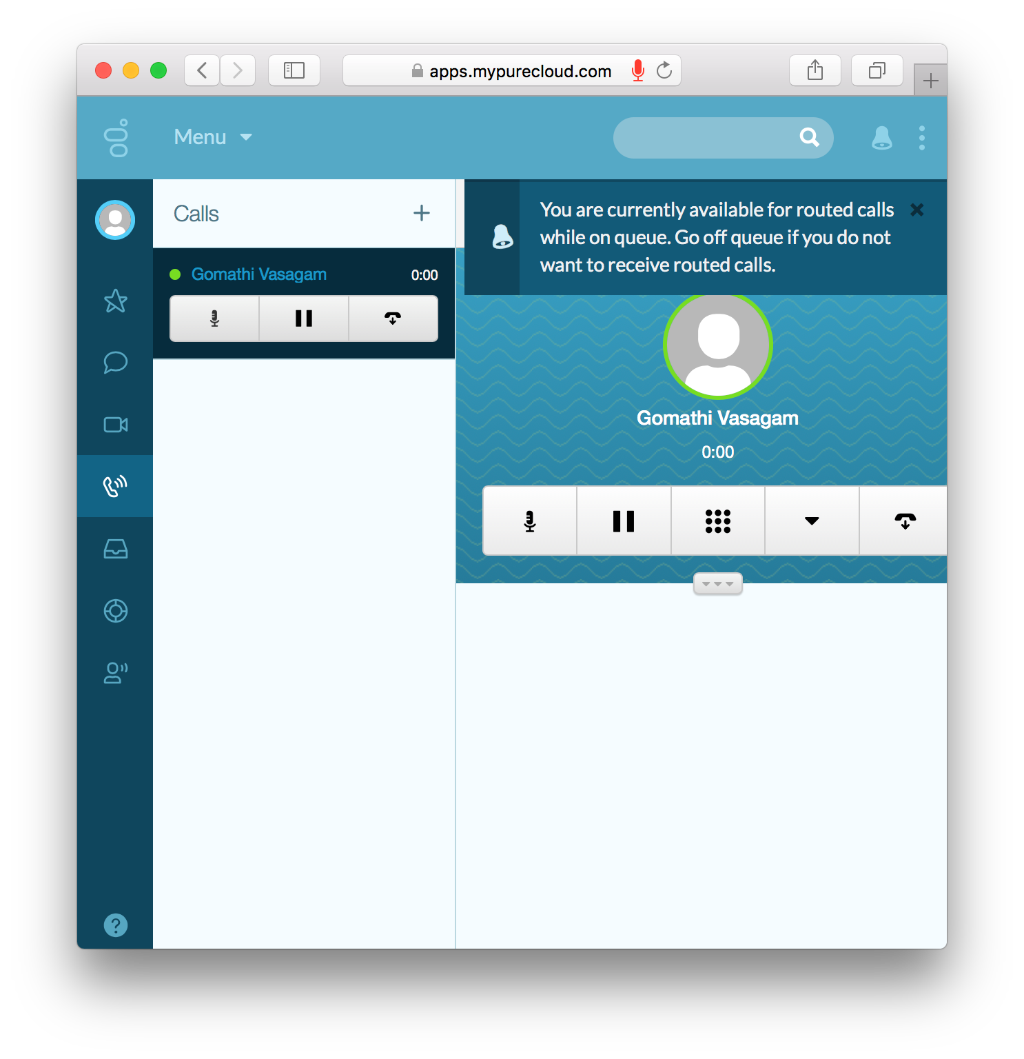 User is still 'On-Queue' and eligible for incoming calls inspite of answering a call that is connected via "Transfer to User" step
